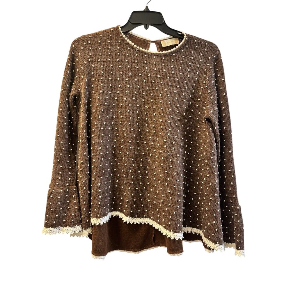 Altar’d State Brown And Cream Sweater Large